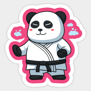 Cute carate panda Sticker